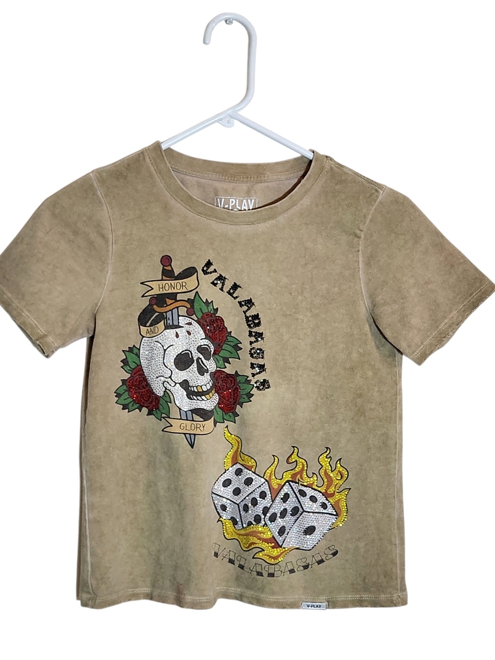 V-Play Valabasas Tattoo Shop Graphic Tee Y2K Kids Size 5/6